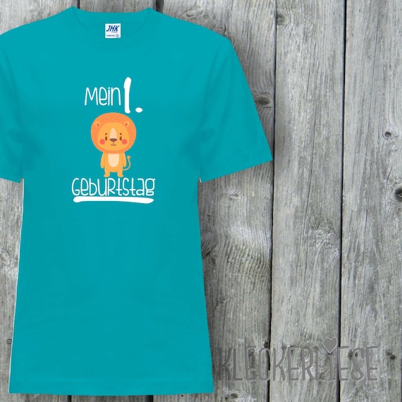 Kinder T-Shirt "Mein 1. Geburtstag Löwe" Shirt Jungen Mädchen Baby Kind