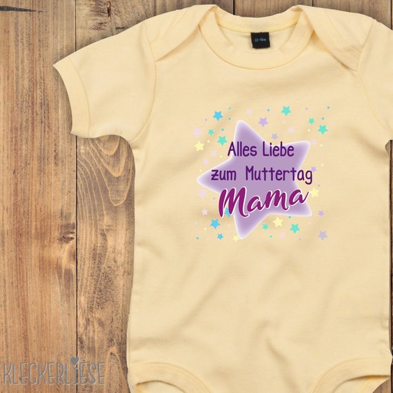 Baby Body "Alles Liebe zum Muttertag Mama" Bodysuit viele Farben Babybody