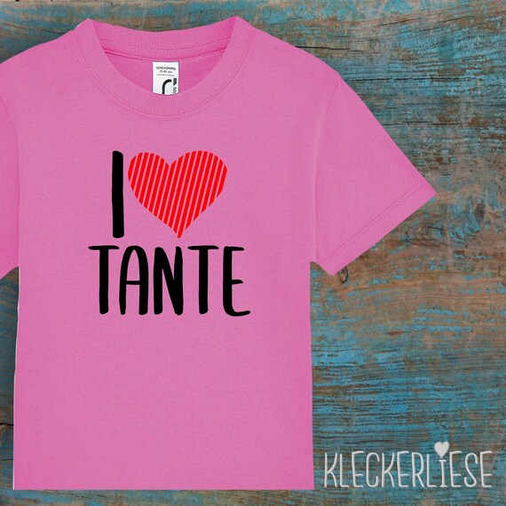 Kinder Baby Shirt Kleinkind  "I Love Tante"