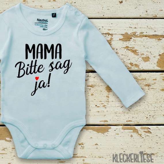 Long Sleeve Babybody Body Mama Please say yes! Mom you want to marry Dad? Fair Wear