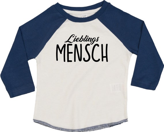 Kleckerliese Baby Kinder T-Shirt Langarmshirt  "Lieblings Mensch" Raglan-Ärmel Jungen Mädchen