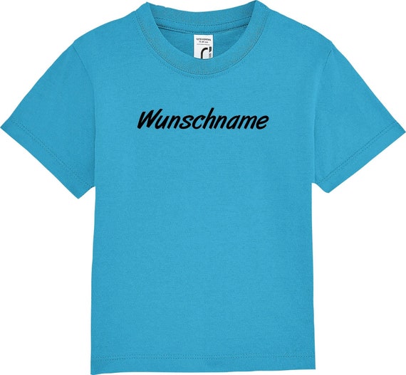 kleckerliese Kinder Baby Shirt Kleinkind "Wunschname Name Wunschtext" mit Wunschnamen Jungen Mädchen T-Shirt