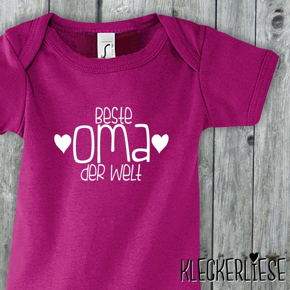 Baby Body "Beste Oma der Welt" Babybody Strampler Jungen Mädchen