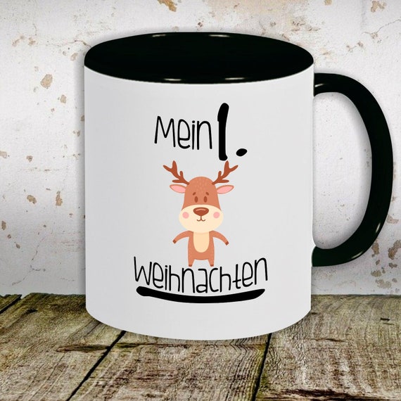 Kaffeetasse Tasse Motiv "Mein 1. Weihnachten" Tasse Teetasse Milch Kakao