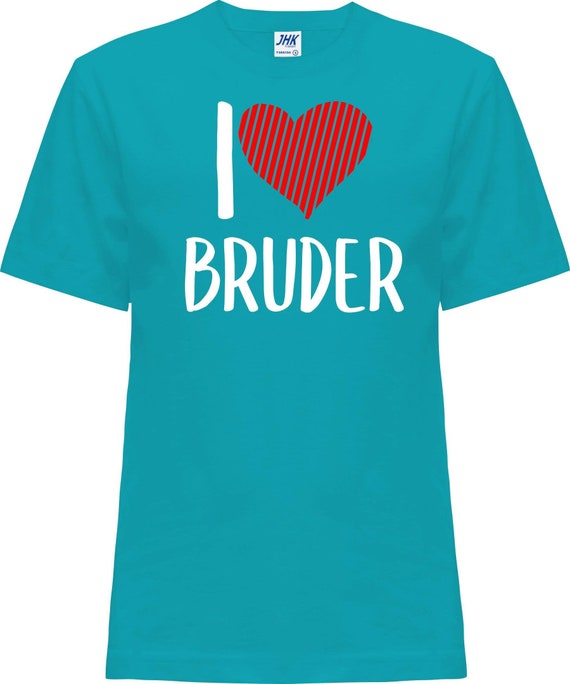 Kinder Baby Shirt "I Love Bruder"