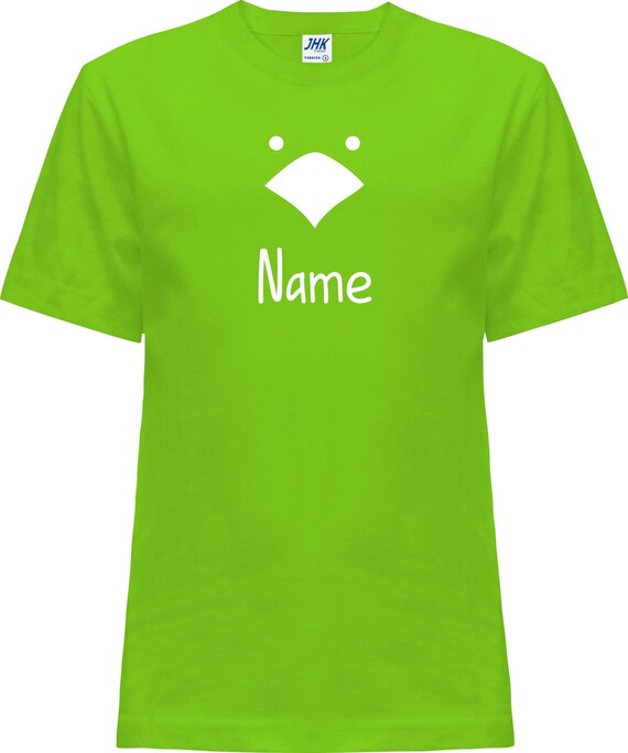 Kleckerliese Baby Kinder T-Shirt "Tiere Küken Huhn Wunschname" mit Wunschtext Kurzarm Sprüche Jungen Mädchen Shirt Nicki mit Aufdruck Motiv