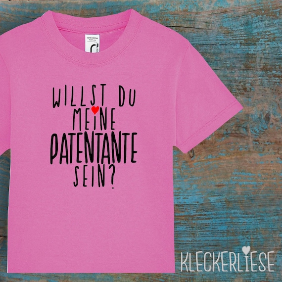 Kinder Baby Shirt Kleinkind  "Willst du meine Patentante sein?"