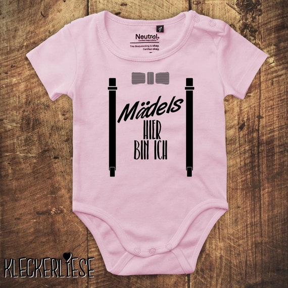Babybody Body "Mädels hier bin ich" Fair Wear
