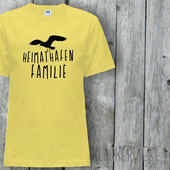 Kinder T-Shirt "Heimathafen Familie Möwe" Shirt Jungen Mädchen Baby Kind