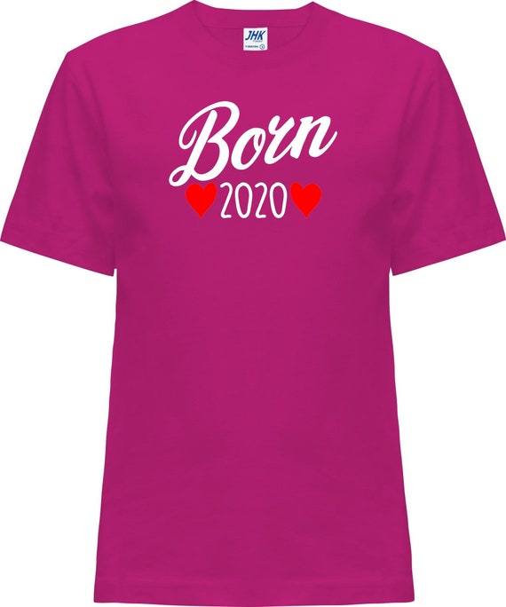 Kleckerliese Baby Kinder T-Shirt "Born 2020" Kurzarm Sprüche Jungen Mädchen Shirt Nicki mit Aufdruck Motiv