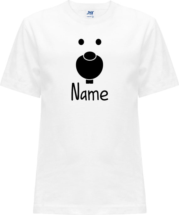 Kleckerliese Baby Kinder T-Shirt "Tiere Hase Häschen Wunschname" mit Wunschtext Kurzarm Jungen Mädchen Shirt Nicki mit Aufdruck Motiv