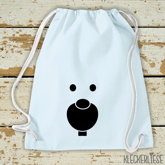 Kleckerliese Gymsack "Tiere Hase Häschen Rabbit Bunny" Rucksack Bag Stoffbeutel Turnbeutel Tragetasche