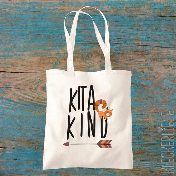 Cloth bag "Kita Kind" Jute Bag Bag Bag Kita School Change Clothes Spills