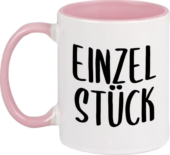 kleckerliese Teetasse Tasse Motiv "Einzel Stück" Milch Kakao Kaffeetasse