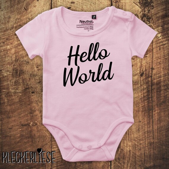 Babybody Body "HELLO WORLD" Fair Wear