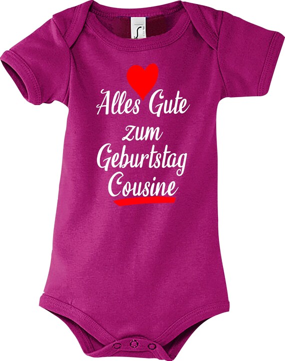 Baby Body "Alles Gute zum Geburtstag Cousine"