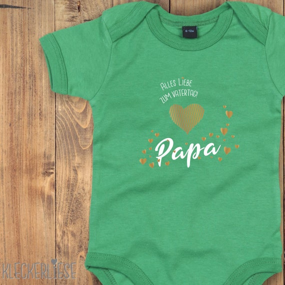 Baby Body "Alles Liebe zum Vatertag Papa" Bodysuit viele Farben Babybody