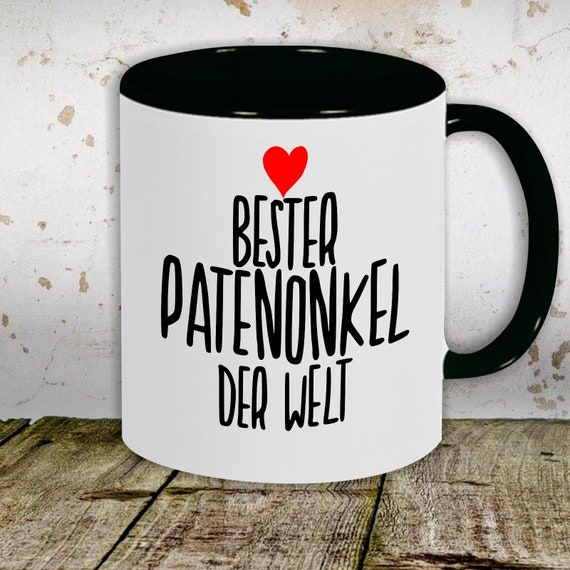 kleckerliese Kindertasse Teetasse Tasse Motiv "Bester Patenonkel der Welt" Milch Kakao Kaffeetasse