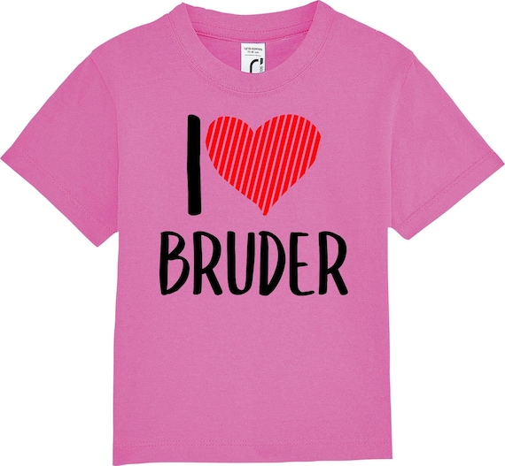 Kinder Baby Shirt Kleinkind  "I Love Bruder"