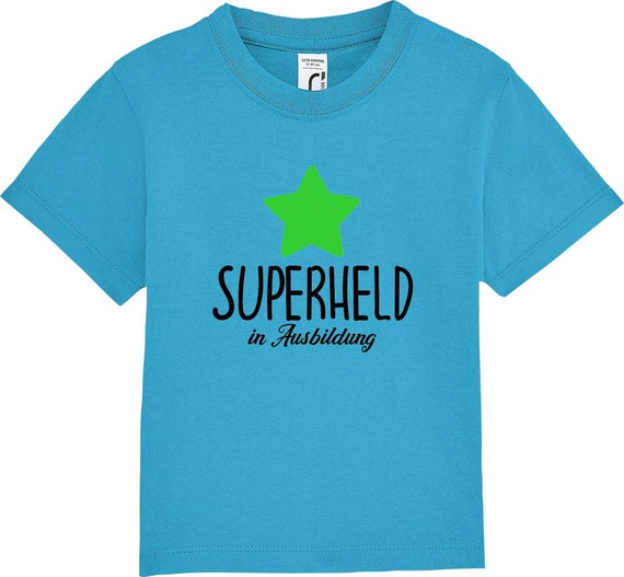 kleckerliese Kinder Baby Shirt Kleinkind  "Superheld in Ausbildung" Jungen Mädchen T-Shirt