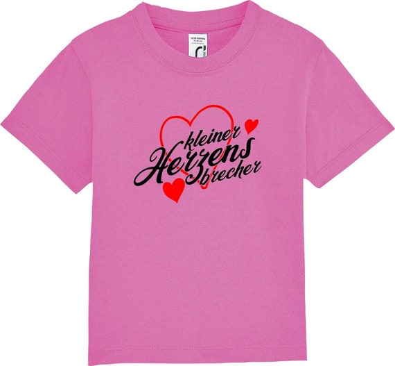 kleckerliese Kinder Baby Shirt Kleinkind  "kleiner Herzens Brecher" Jungen Mädchen T-Shirt