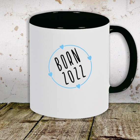 Kaffeetasse mit Wunschnamen Tasse Motiv "Born Wunschzahl Wunsch Datum" Tasse Teetasse Milch Kakao