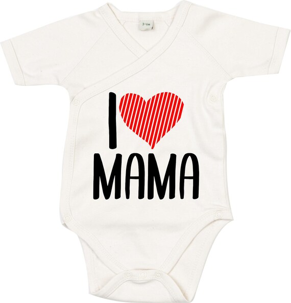 Wickel Baby Body "I love Mama" Babybody Strampler