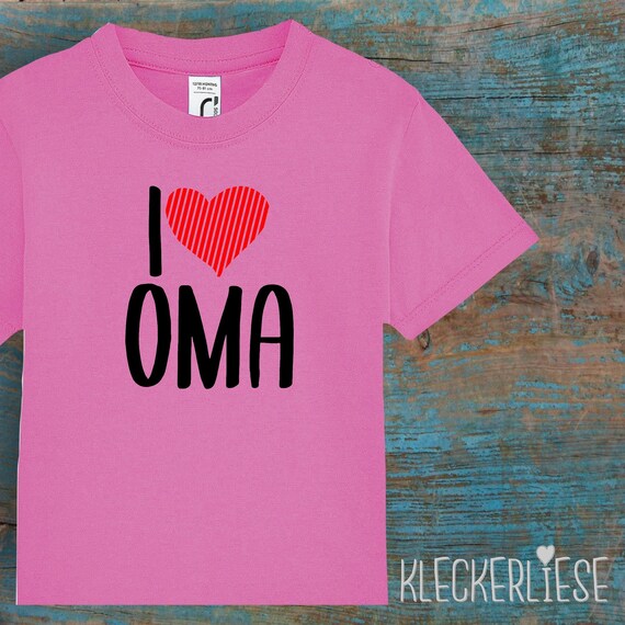 Kinder Baby Shirt Kleinkind  "I Love Oma"