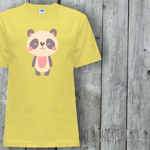 Kinder T-Shirt "Tiermotiv Panda Pandabär" Shirt Jungen Mädchen Baby Kind