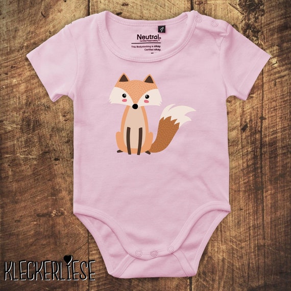 kleckerliese Babybody Body "Fuchs" Fair Wear