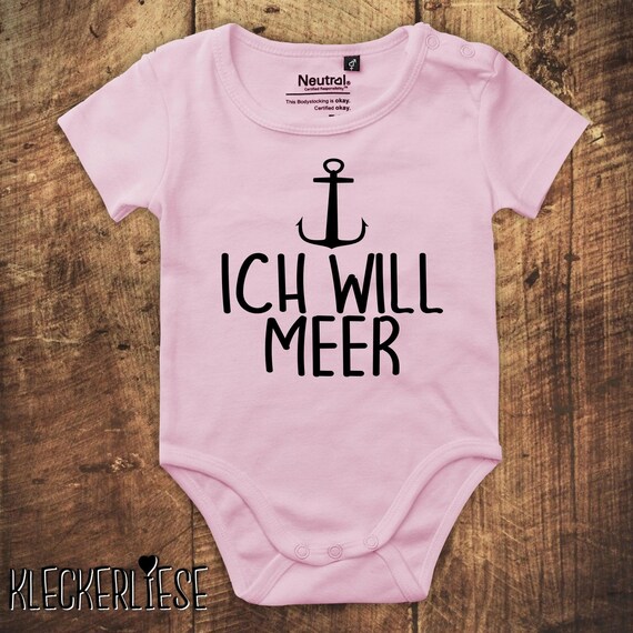 Babybody Body "Anker ich will Meer" Fair Wear