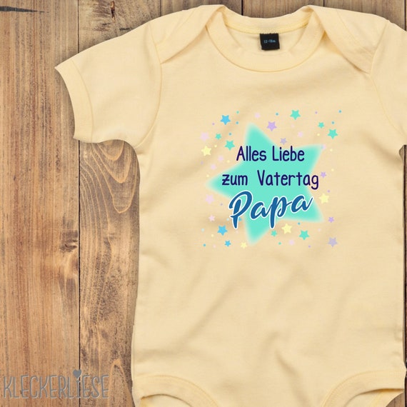 Baby Body "Alles Liebe zum Vatertag Papa" Bodysuit viele Farben Babybody