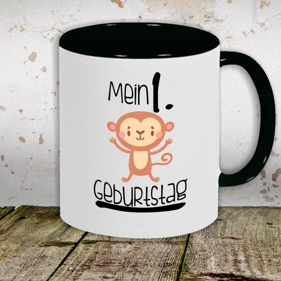 Kaffeetasse Tasse Motiv "Mein 1. Geburtstag Affe" Tasse Teetasse Milch Kakao