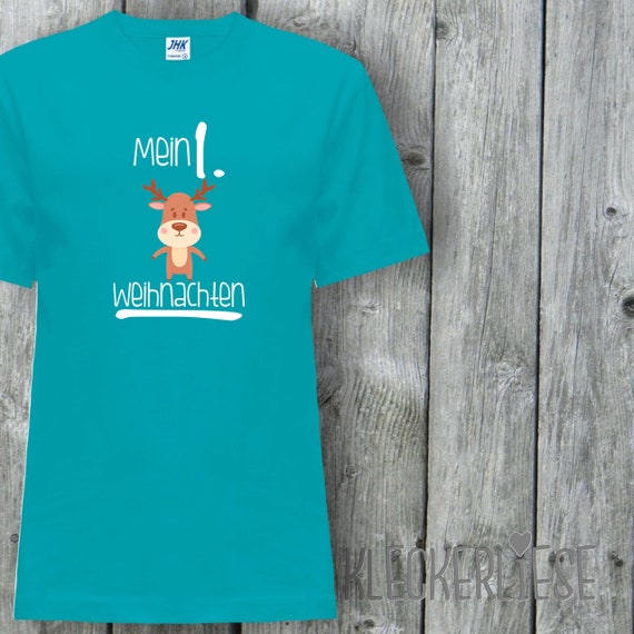 Kinder T-Shirt "Mein 1. Weihnachten" Shirt Jungen Mädchen Baby Kind