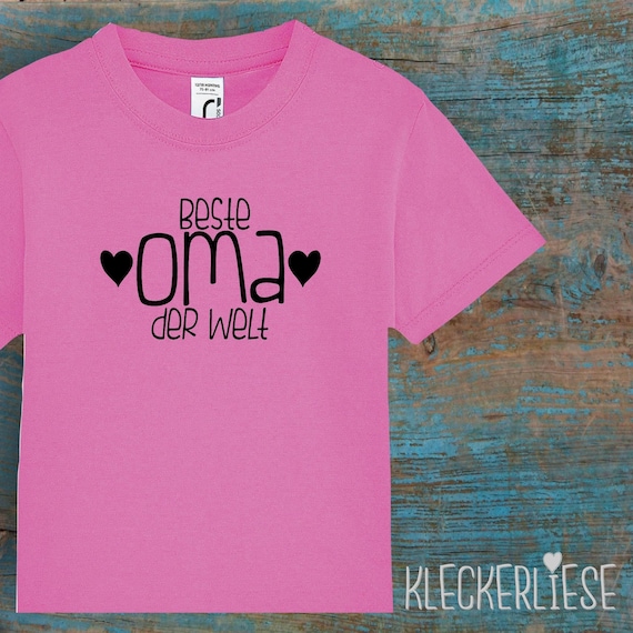 Kinder Baby Shirt Kleinkind "Beste Oma der Welt" T-Shirt Jungen Mädchen