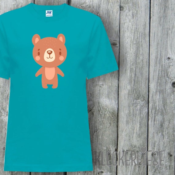 Kinder T-Shirt "Tiermotiv Bär Braunbär" Shirt Jungen Mädchen Baby Kind