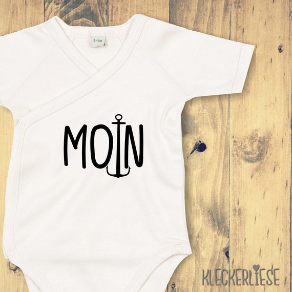Wickel Baby Body "Moin" Babybody Strampler