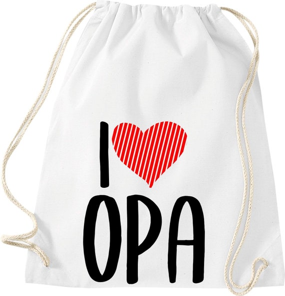 Turnbeutel I love Opa Gymsack Tasche