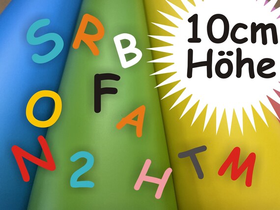 Wall door sticker letters and numbers alphabet 10 cm self-adhesive stickers wall sticker wall decoration children's room