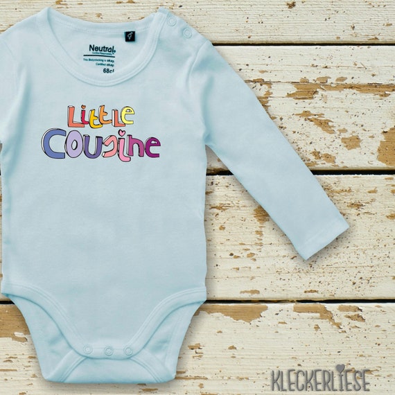 kleckerliese Langarm Babybody "Little Cousine" Baby Body Jungen Mädchen Longsleeve Fair Wear