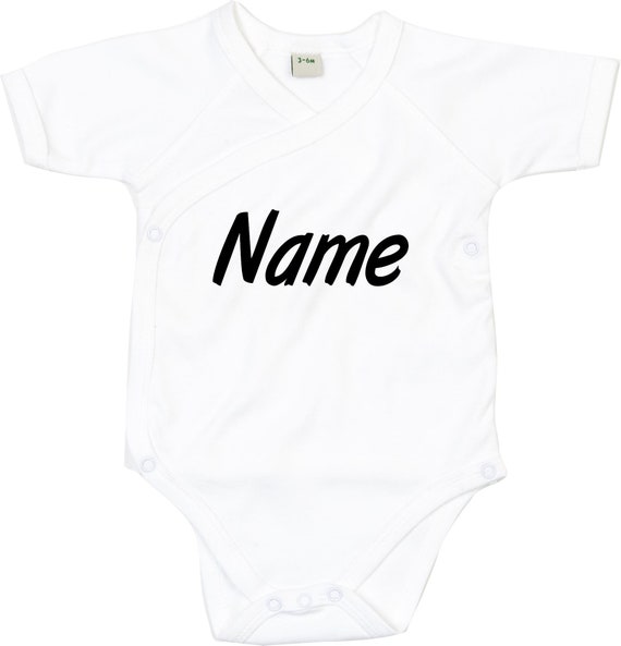 Wickel Baby Body "Wunschname Wunschtext" Babybody Strampler