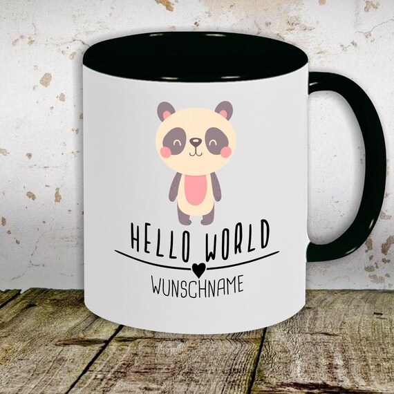 Kaffeetasse mit Wunschnamen Tasse Motiv "TTTTTTTTTT" Tasse Teetasse Milch Kakao