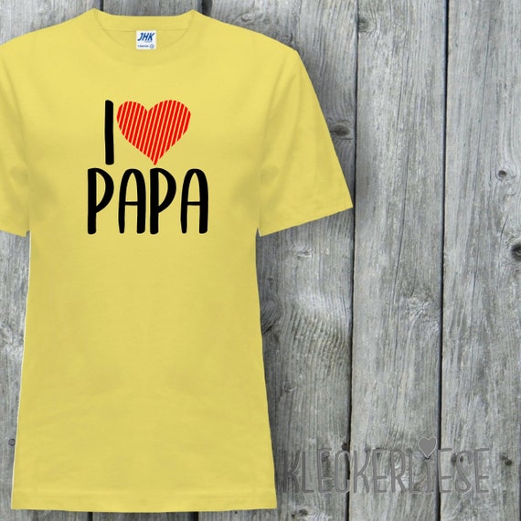 Kinder Baby Shirt "I Love Papa"