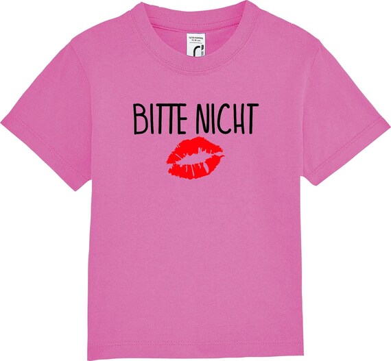 kleckerliese Kinder Baby Shirt Kleinkind  "Bitte nicht Küssen" Jungen Mädchen T-Shirt