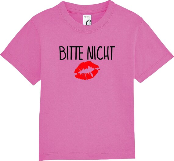 kleckerliese Kinder Baby Shirt Kleinkind  "Bitte nicht Küssen" Jungen Mädchen T-Shirt