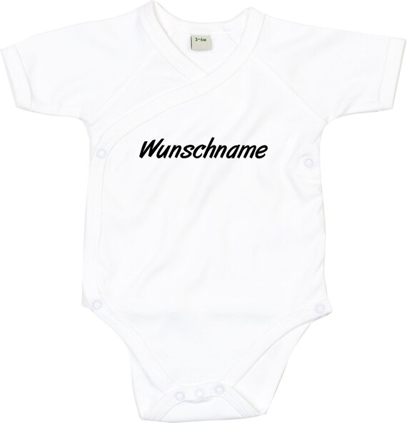 Wickel Baby Body "Wunschname Wunschtext" Babybody Strampler