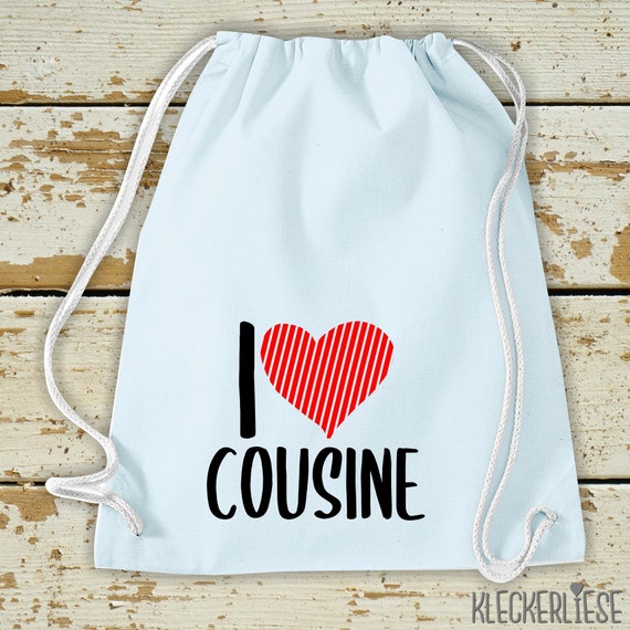 Turnbeutel I love Cousine Gymsack Tasche