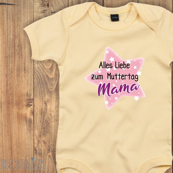Baby Body "Alles Liebe zum Muttertag Mama" Bodysuit viele Farben Babybody