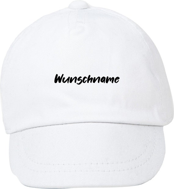 Kleckerliese Baby Kinder Cap "Wunschname Name Wunschtext" Cap Capy Mütze mit Wunschtext Aufdruck Motiv