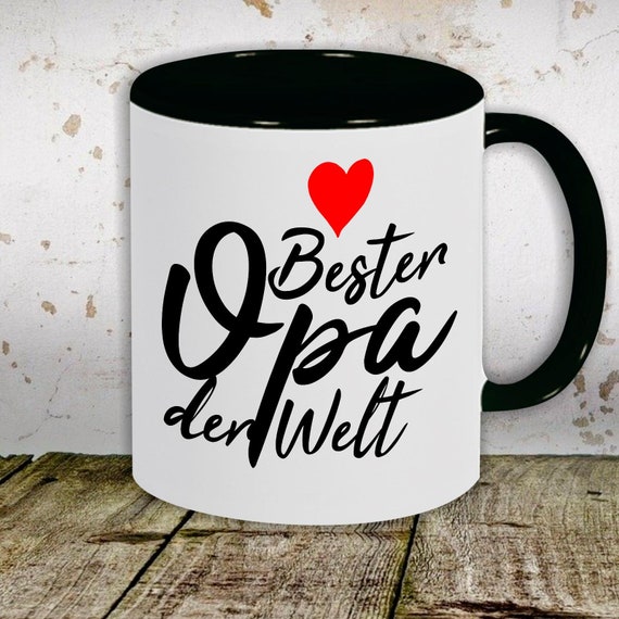 kleckerliese Kaffeetasse Tasse Motiv "Bester Opa der Welt" Tasse Teetasse Milch Kakao